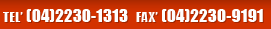 TEL：(04)2230-1313 FAX：(04)2230-9191